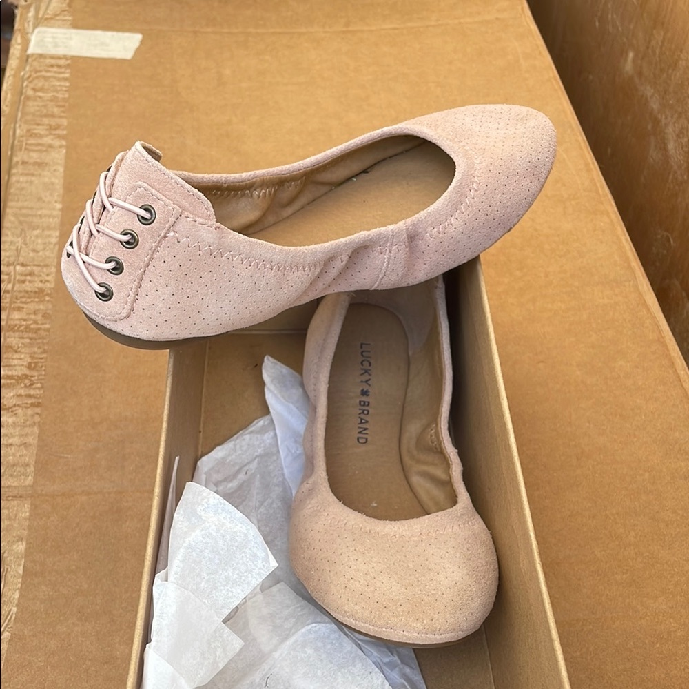 Lucky Brand Women's Pink Ballet Flats